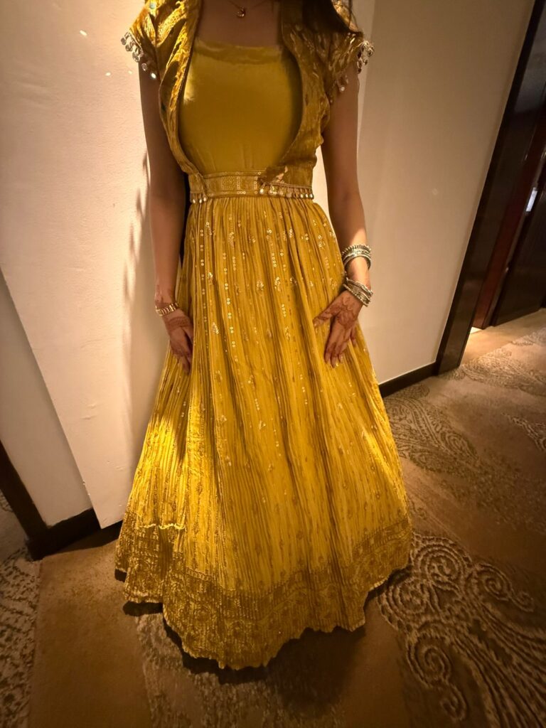 yellow lehenga