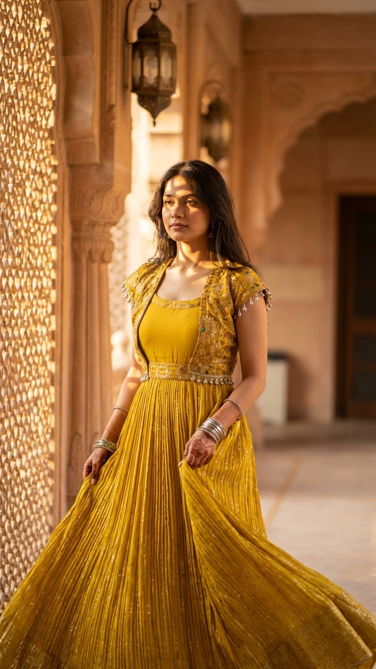yellow lehenga